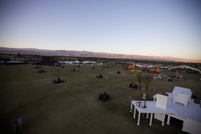 Coachella Campsite at Sunset