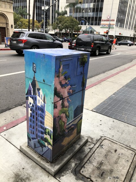 Abandoned Box by the City Street