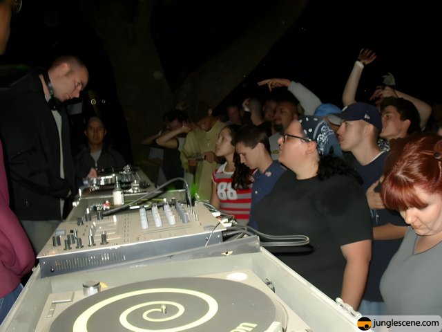 Nightclub DJ Creates Electric Atmosphere
