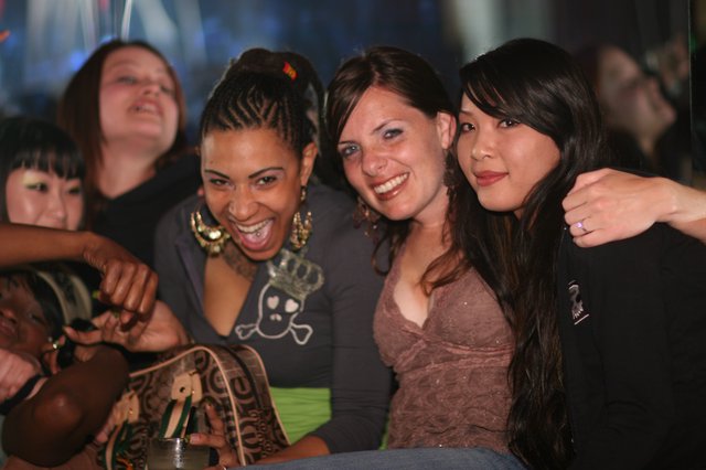 Friends Celebrating at a Nightclub Party