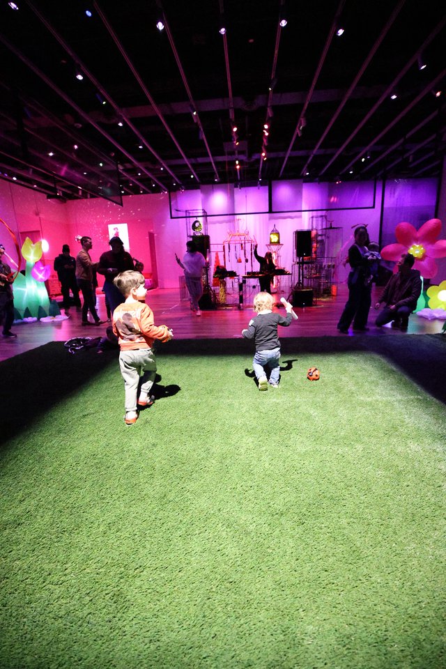 Children Playing at Asian Art Museum Baby Rave