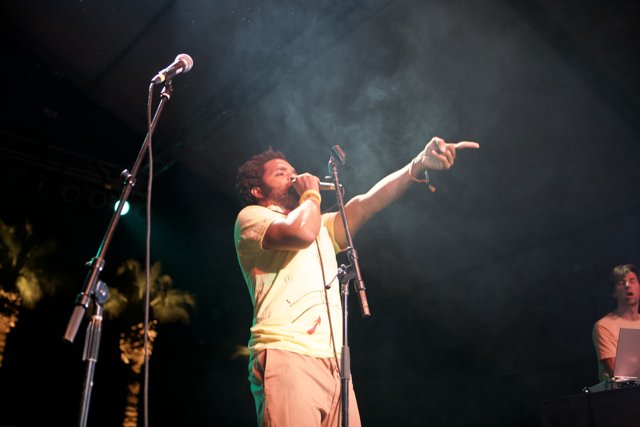 Entertainer performing at Coachella music festival
