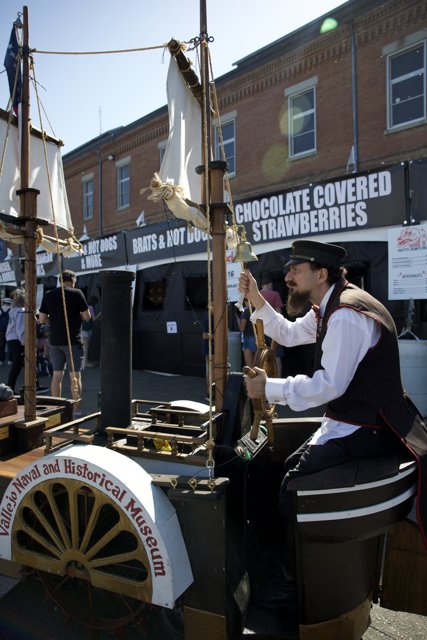 Steampunk Captain at Maker Faire 2025