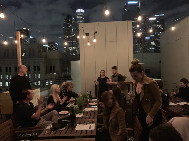 Rooftop Dining Under the City Lights