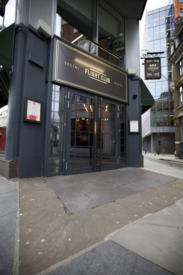 Flight Club Social Darts Venue Exterior in London