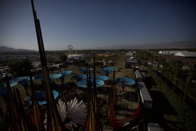 A Bird's-Eye View of the Vibrant Coachella Festival