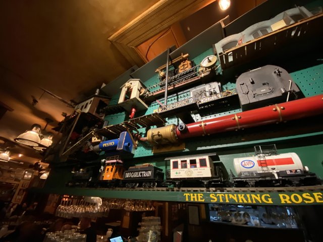 Model Trains at the Restaurant