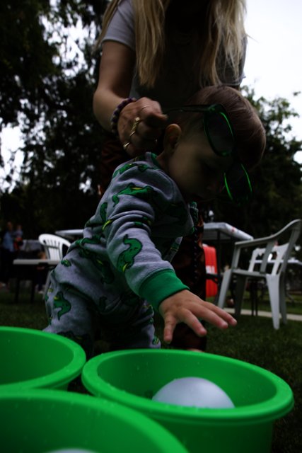 Fun with Green Cups at Cam's Grad Party