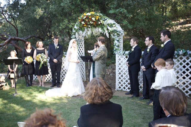 Truitt Wedding Ceremony in Backyard
