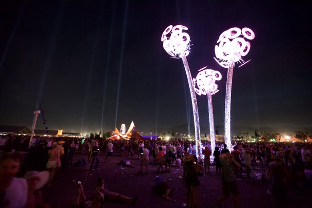 Glowing Crowd at Coachella