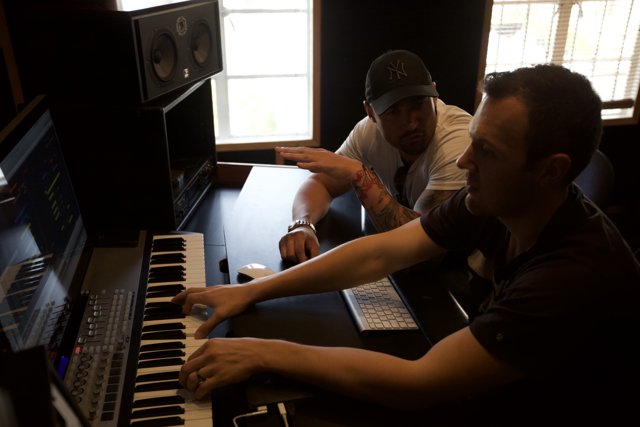 Keyboard Session in Altadena Recording Studio