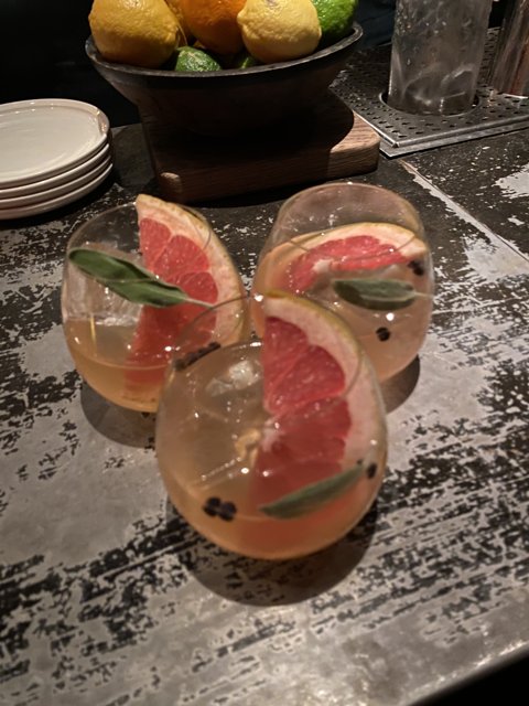 Grapefruit and Sage Cocktail at The New Yorker Bar