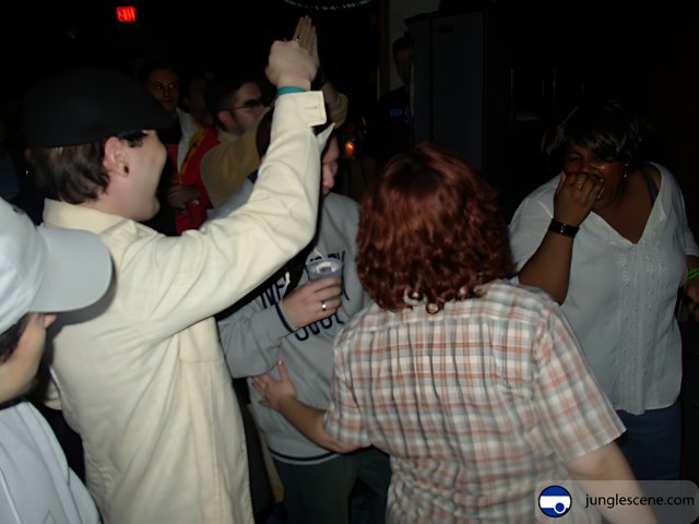Nightclub Party with Hands Up