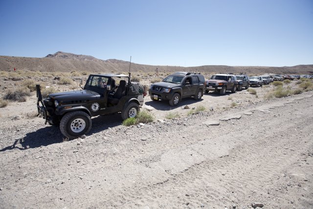 Desert Explorers in Jeeps