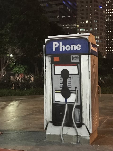 Painted Phone Booth