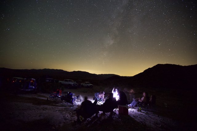 Campfire Stories Under the Starry Sky