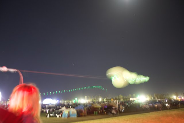 Nighttime Kite Flying