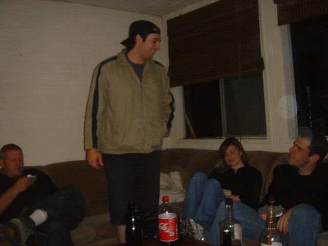 Friends Gathering at a Casual House Party Night