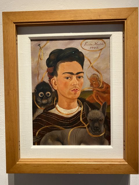 Frida Kahlo's Self-Portrait in Xochimilco