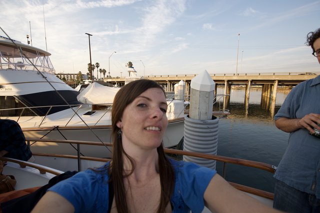 Marina Selfie at Golden Hour on the Water