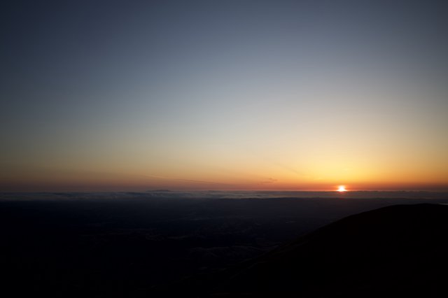 Last Light Over the Valley from Mount Diablo