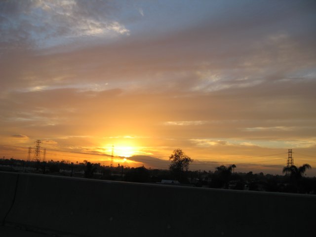 City Sunset from the Freeway