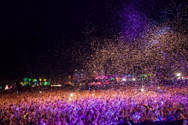 Confetti Deluge at Coachella 2014