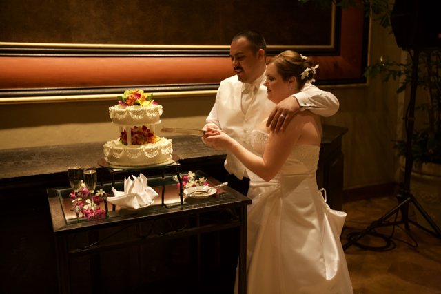 Wedding Cake Cutting Ceremony