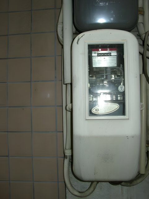 White Electrical Meter at Osaka City Hall