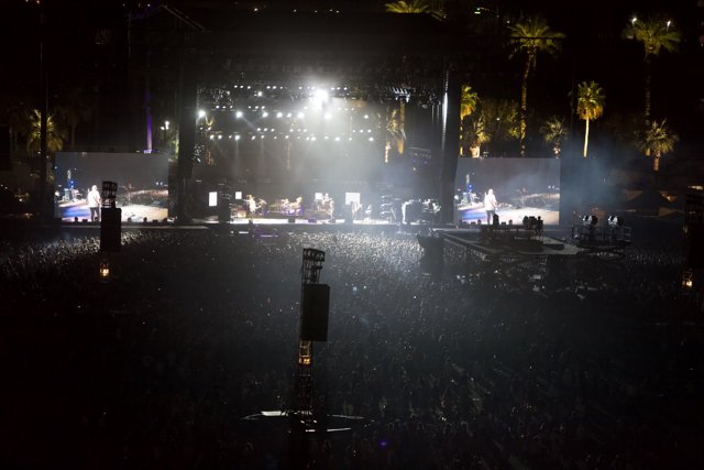 Lights, Crowd, and Music at Coachella
