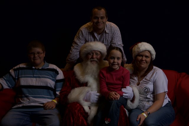 Celebrating Christmas with Santa & Family