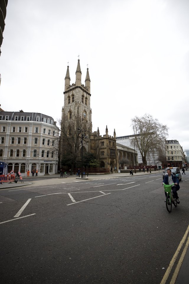 Historic Church Tower on London Street