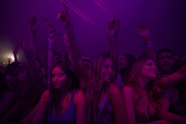 Nightclub Crowd Goes Wild at Coachella