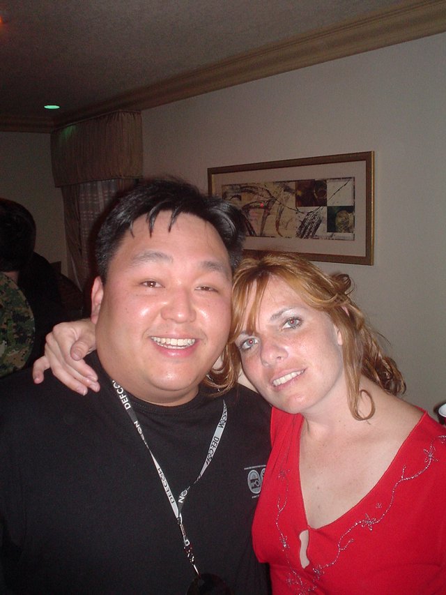 Two Friends Smiling Together at DEF CON Event