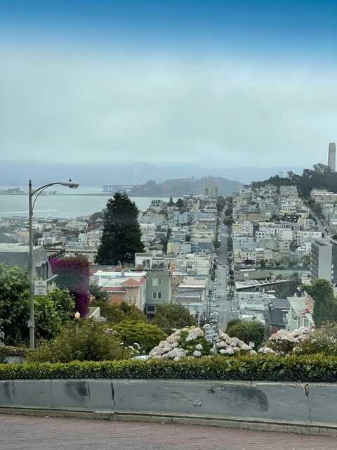 A panoramic view of the San Francisco skyline from George Sterling Park