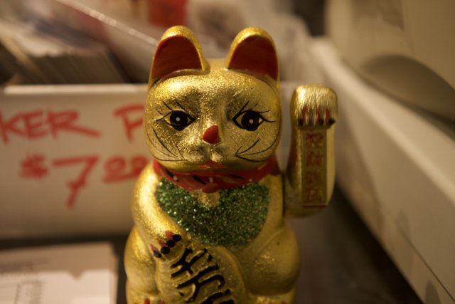 The Golden Feline Figurine