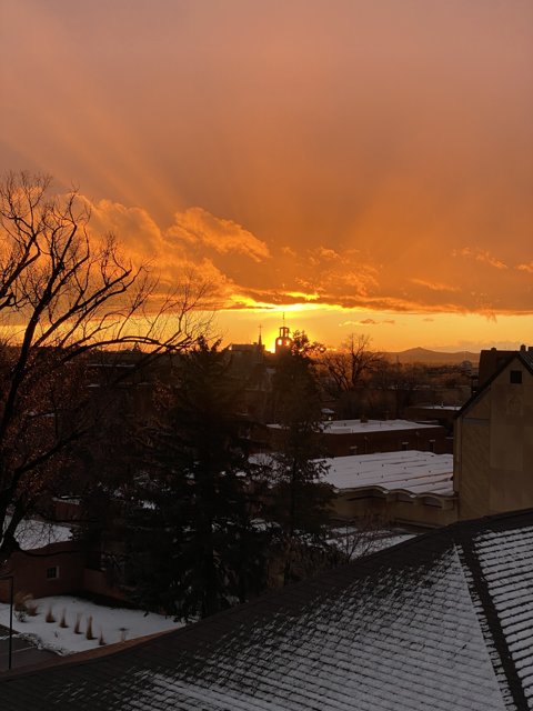 Snowcapped Sunset