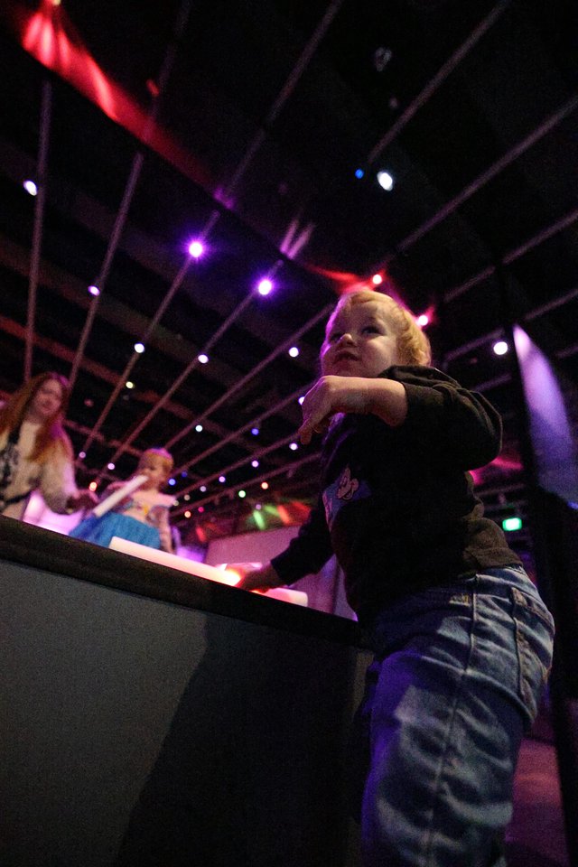 Young Child Dancing at Baby Rave Event