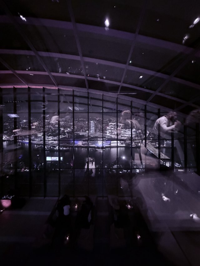Night View from The Shard's Sky Lounge