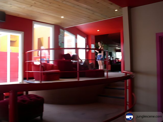 Red Room with Staircase