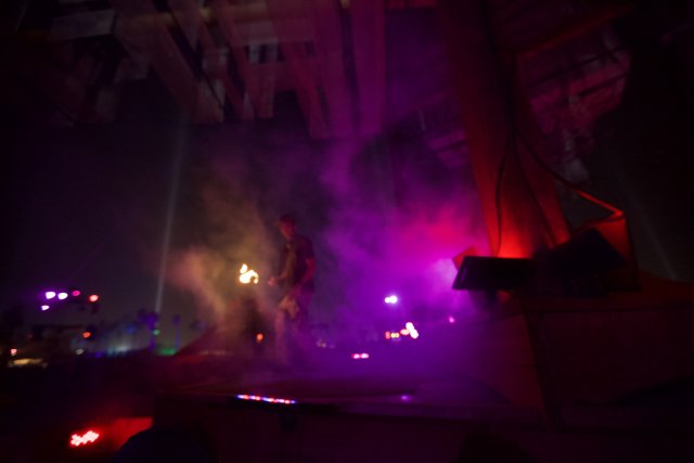 Smoke and Lights on Stage