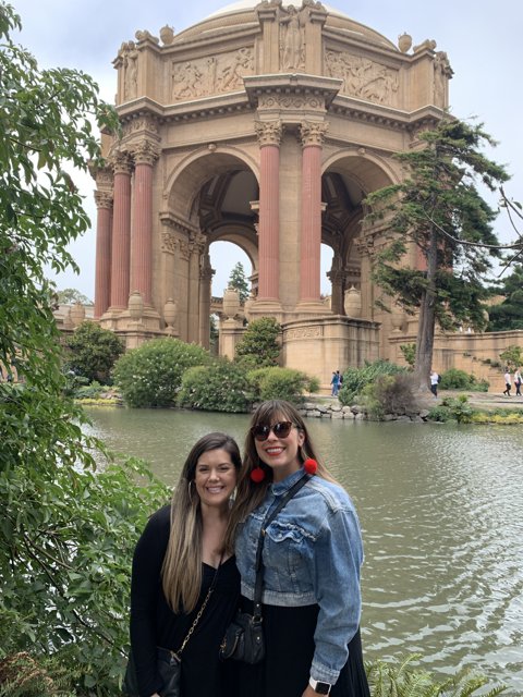 Women Admiring the Gothic Arch at the Palace of Fine Arts