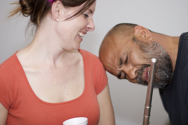 Playful Couple Sharing a Lighthearted Moment Together
