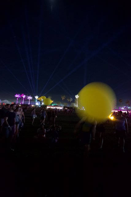 Nighttime Balloon Glow