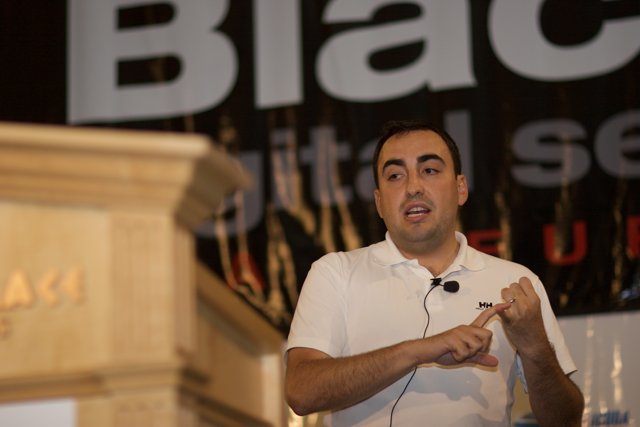 Captivating Speech on Blackberry Technology at Press Conference