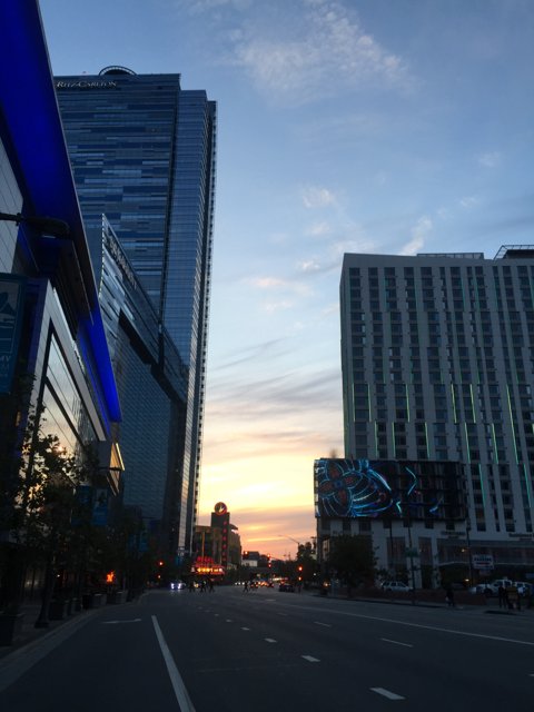 Urban Sunset over L.A. LIVE