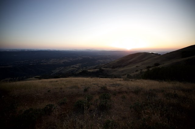 Golden Hour Fades Over Bay Area Valleys