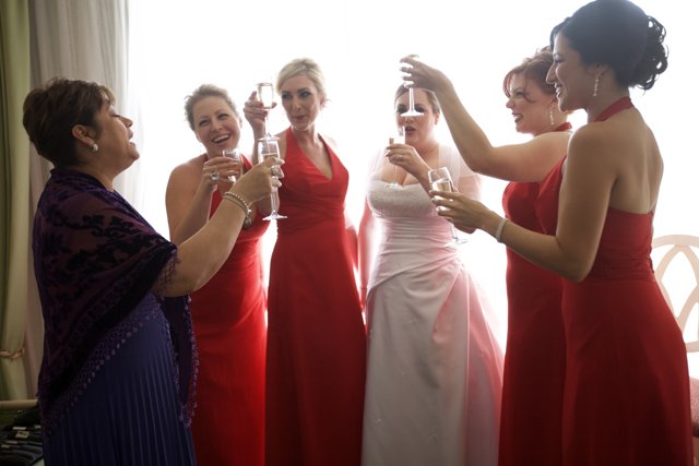 Ladies in Red: A Toast to Elegance
