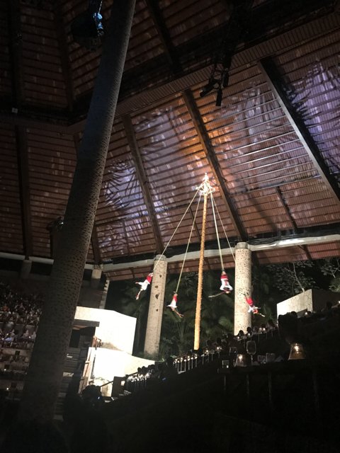 Hanging Above the Stage