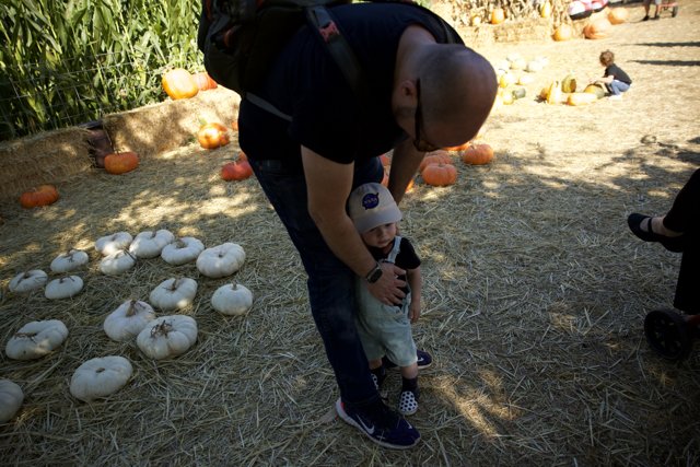 Autumn Joy with Wesley and Little One at Pumpkin Patch